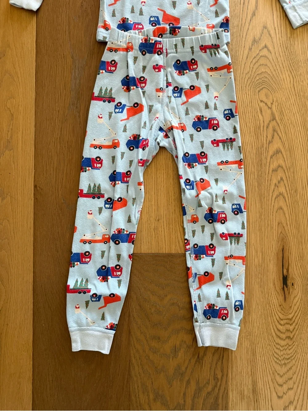 Hanna Andersson Snow Crew on Powder Blue Christmas Pajamas size 5